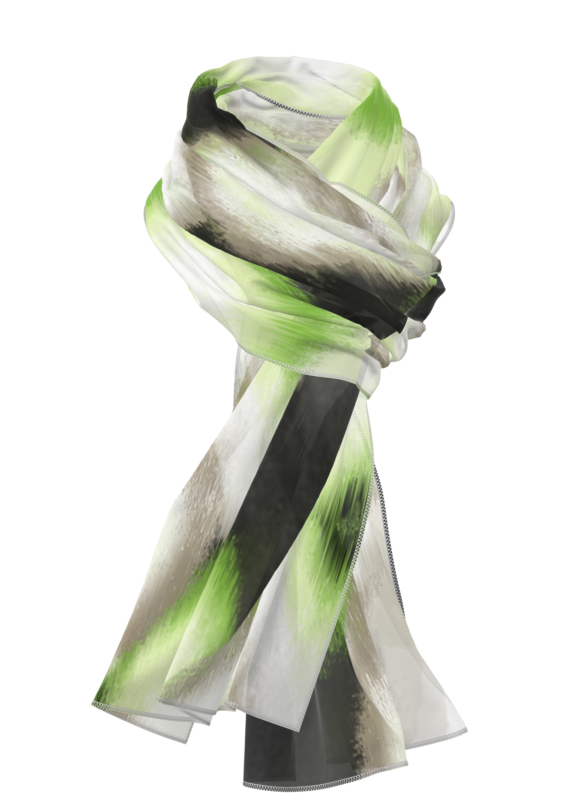 Fashionable scarf in a radiant design - Bild 4 Fashionable scarf in a radiant design - Bild 4