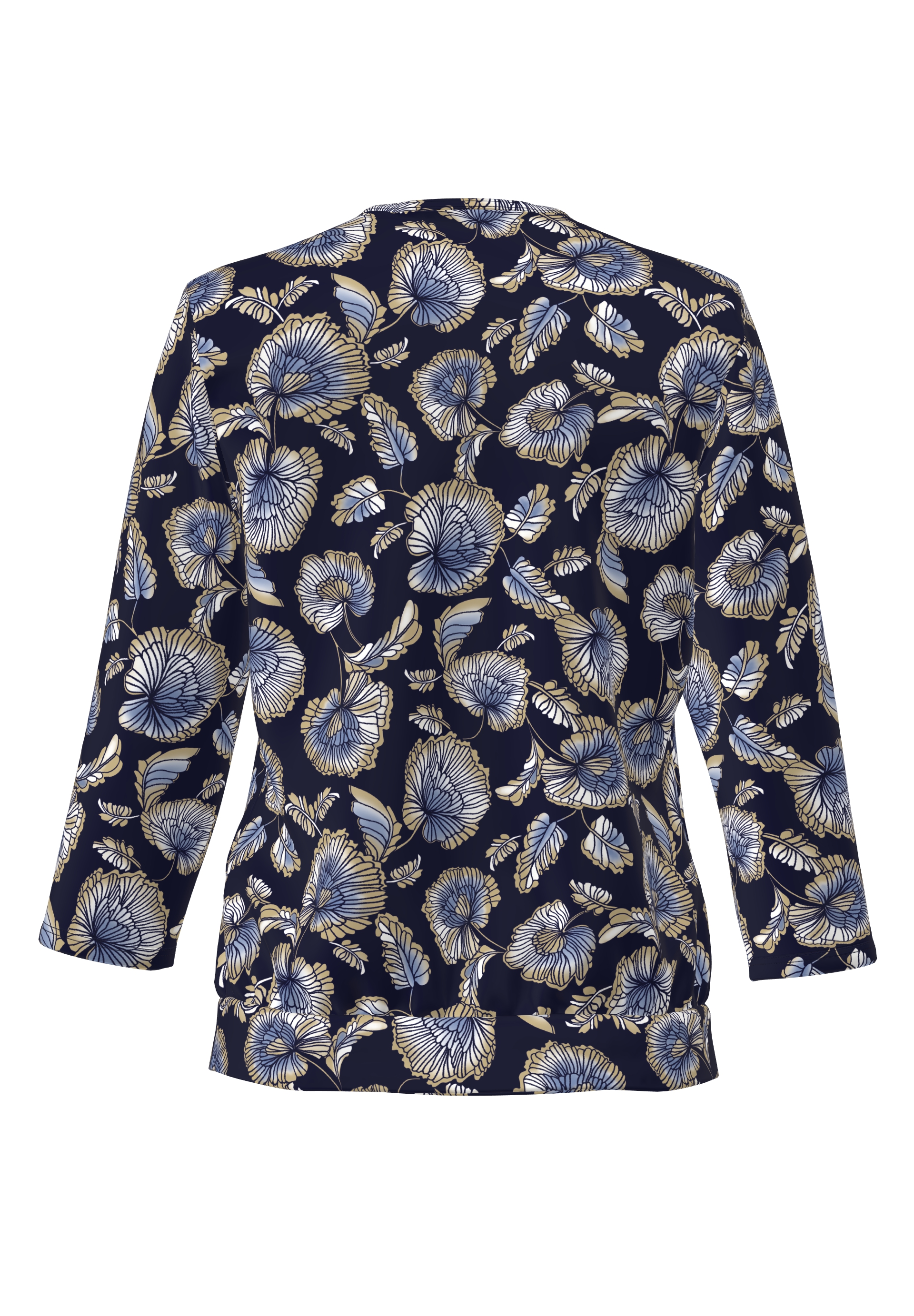 Blusenshirt mit Blütendessin Blusenshirt mit Blütendessin - Produktbild 2