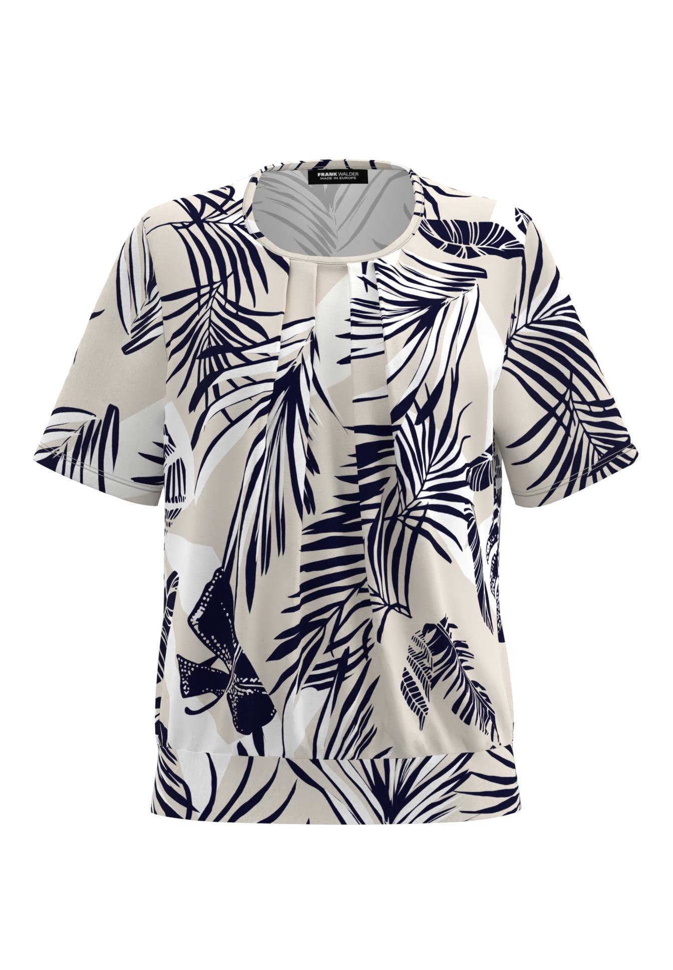 Blusenshirt mit Tropenprint - Produktbild 1