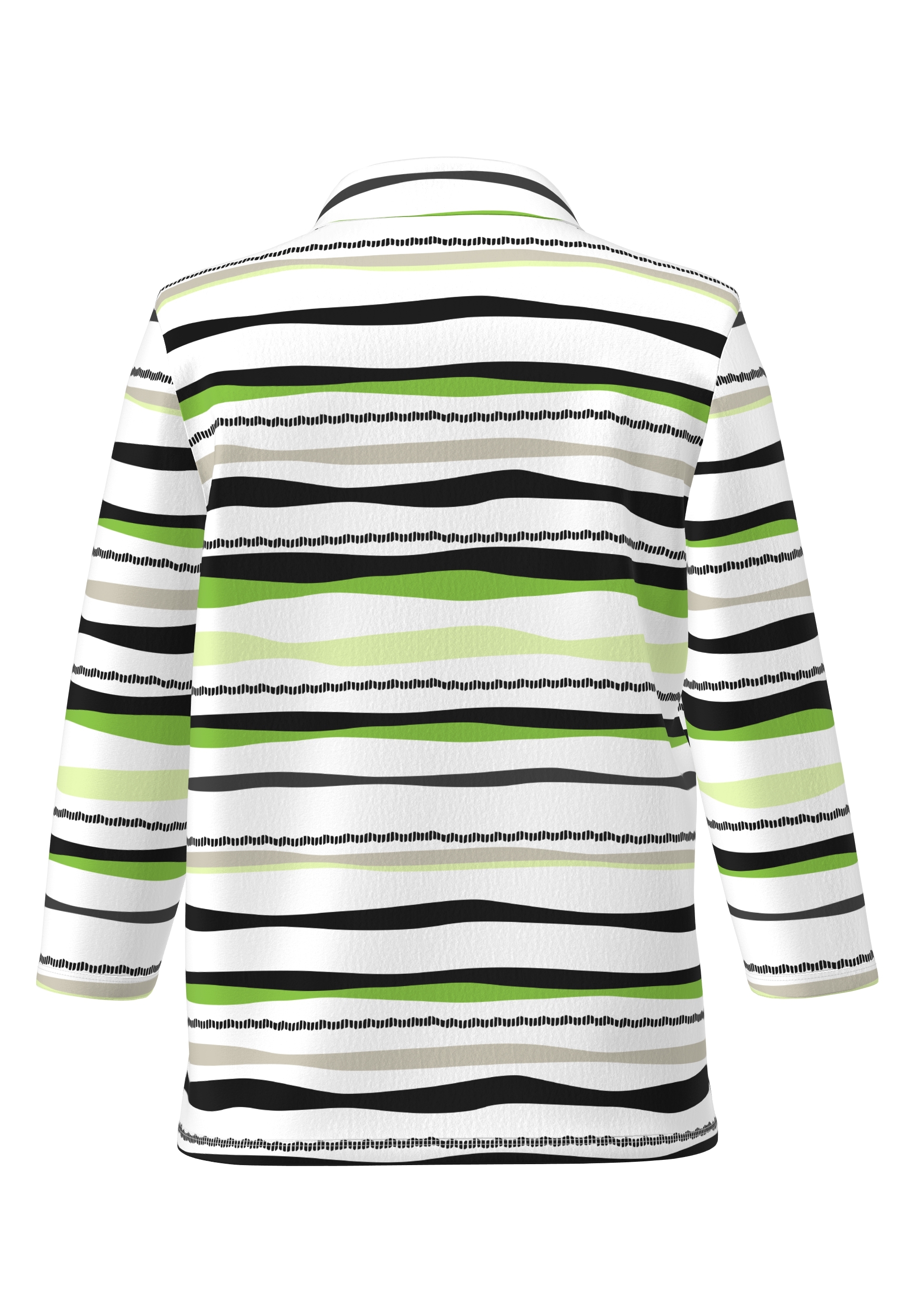Polo-Shirt mit welligen Streifen - Bild 2