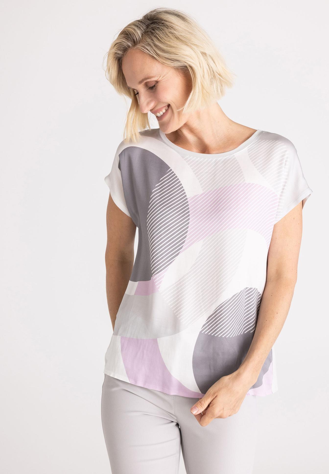 Blusenshirt mit abstraktem Print - Produktbild 1
