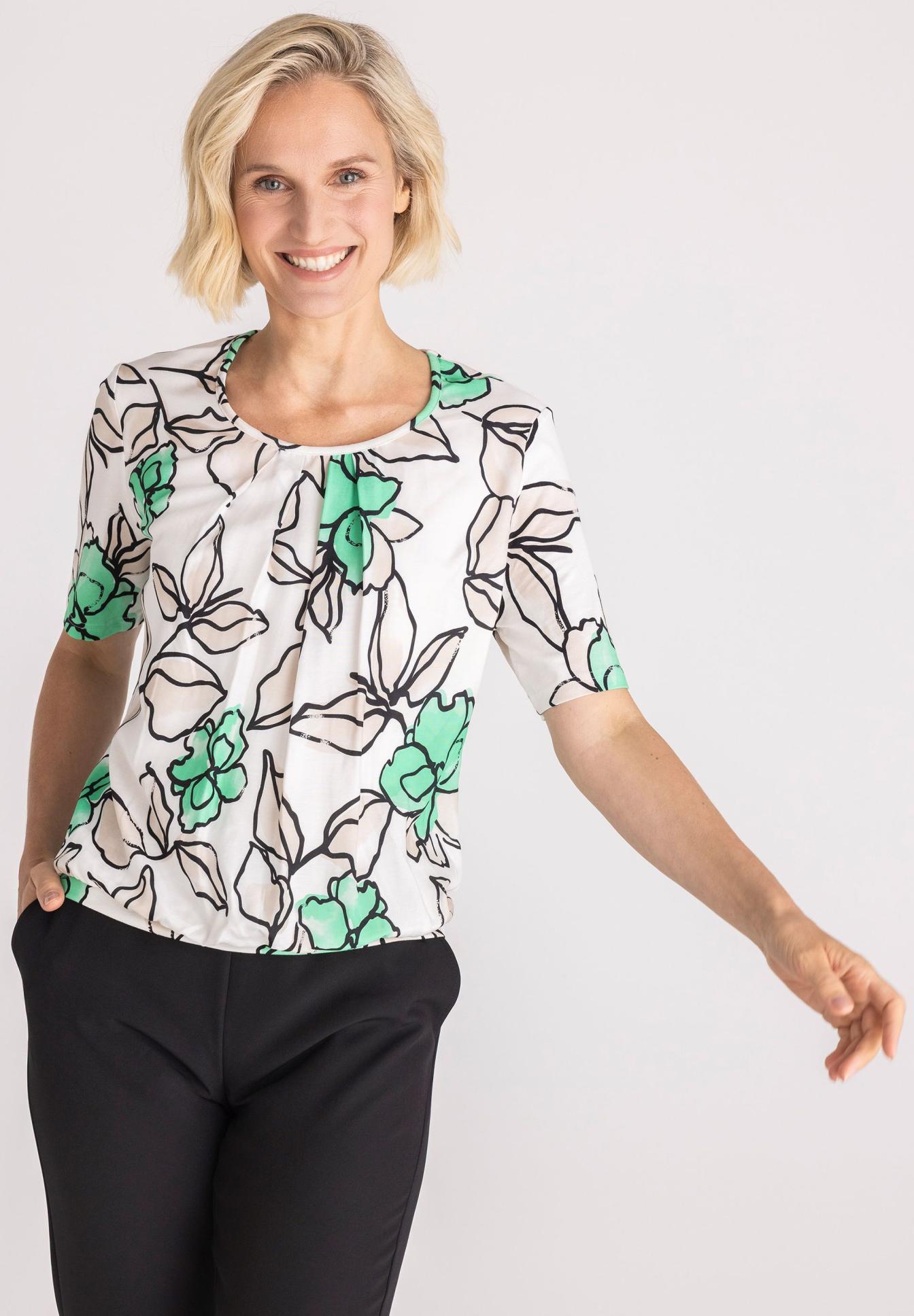 Blusenshirt mit zarter Falte - Produktbild 1