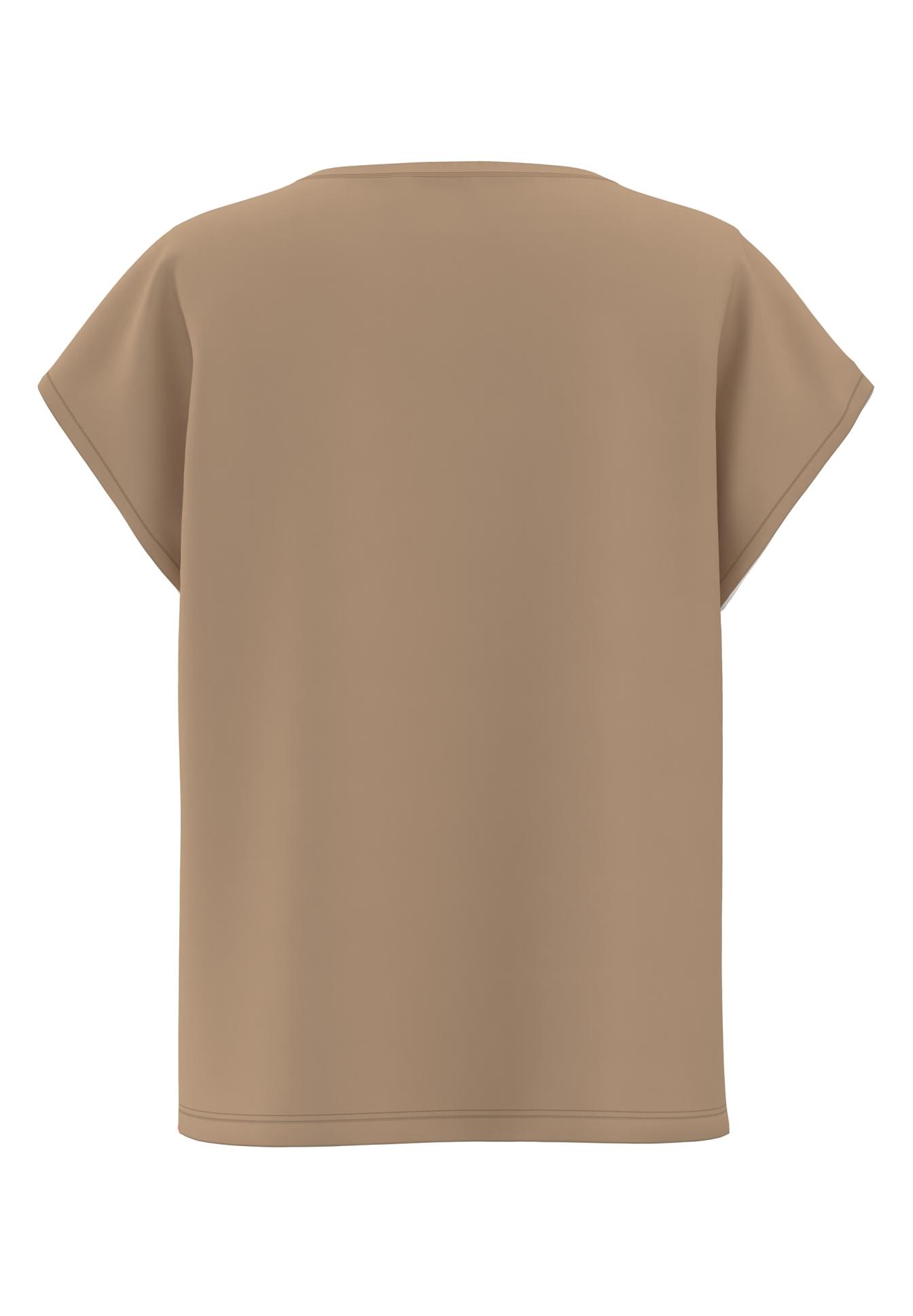T-Shirt, Kurzärmelig, Beige, Unifarben, Oversize, Top, Kurzarm, Kapuzenlos, Beige, Einfarbig, Beige, Einfarbig, Beinkleid?, Blusentop?, Kurze Raglanärmel?