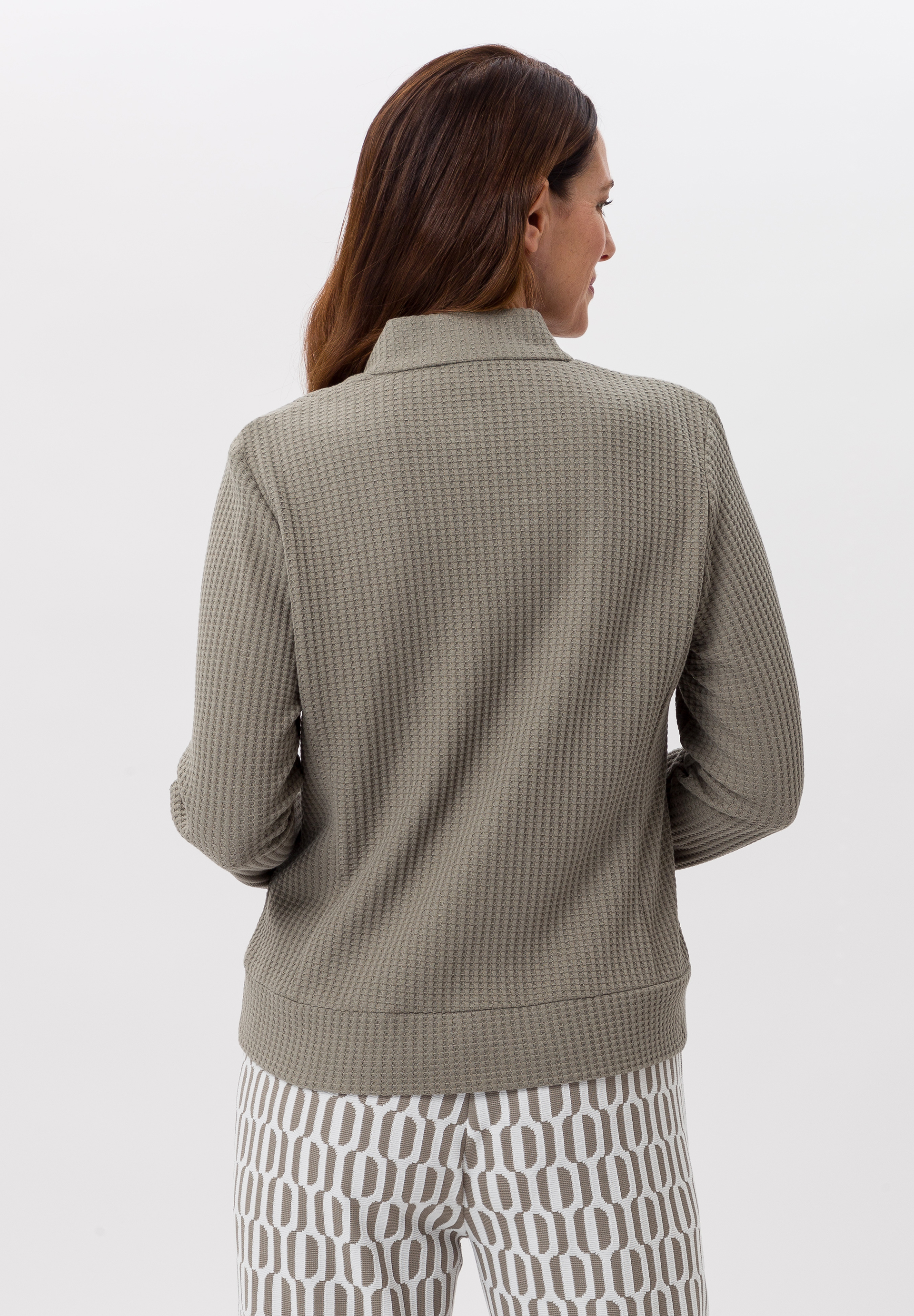 Strickblazer in Cotton-Mix-Struktur - Bild 2