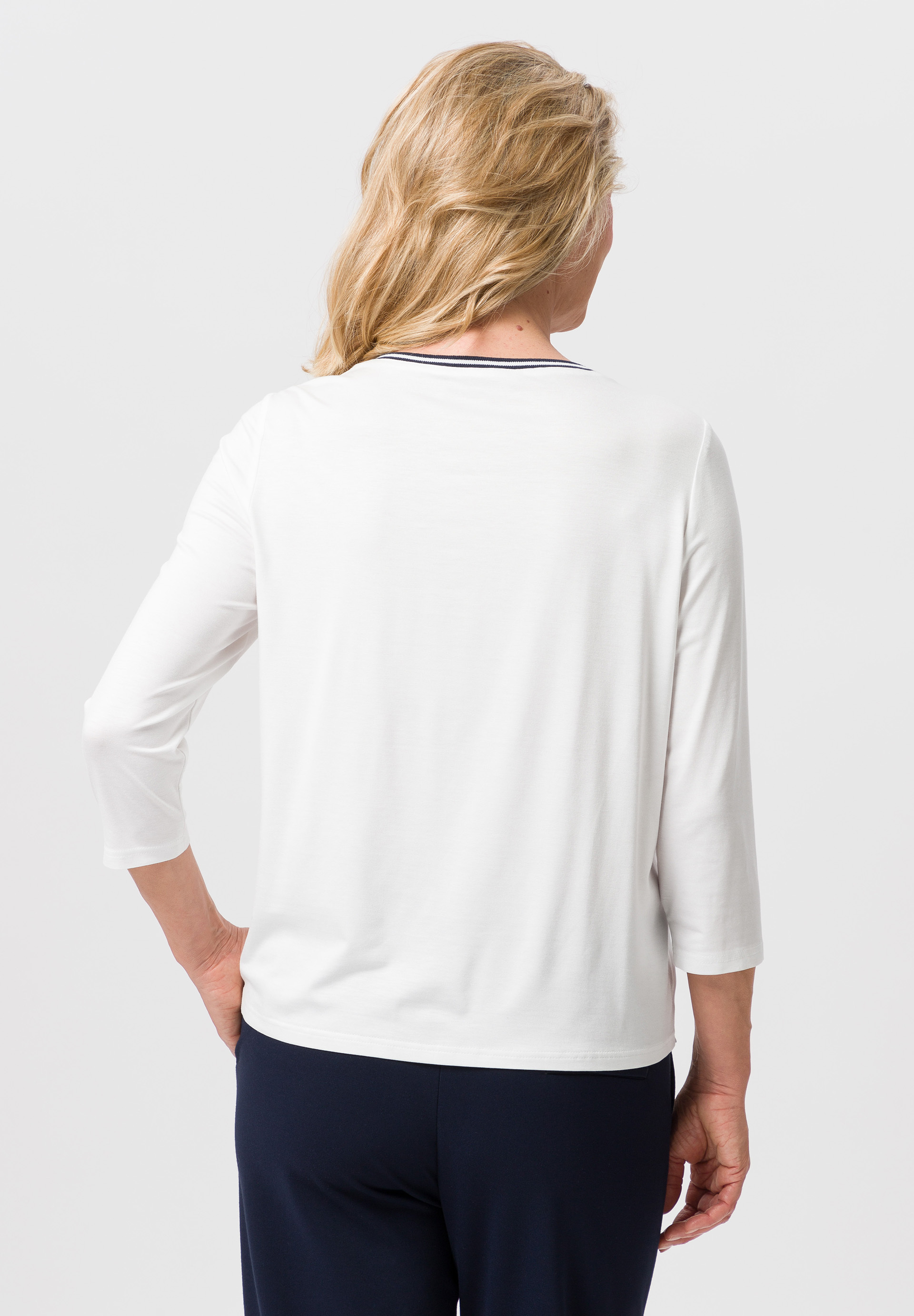 Blusenshirt mit Strickbündchen - Bild 2