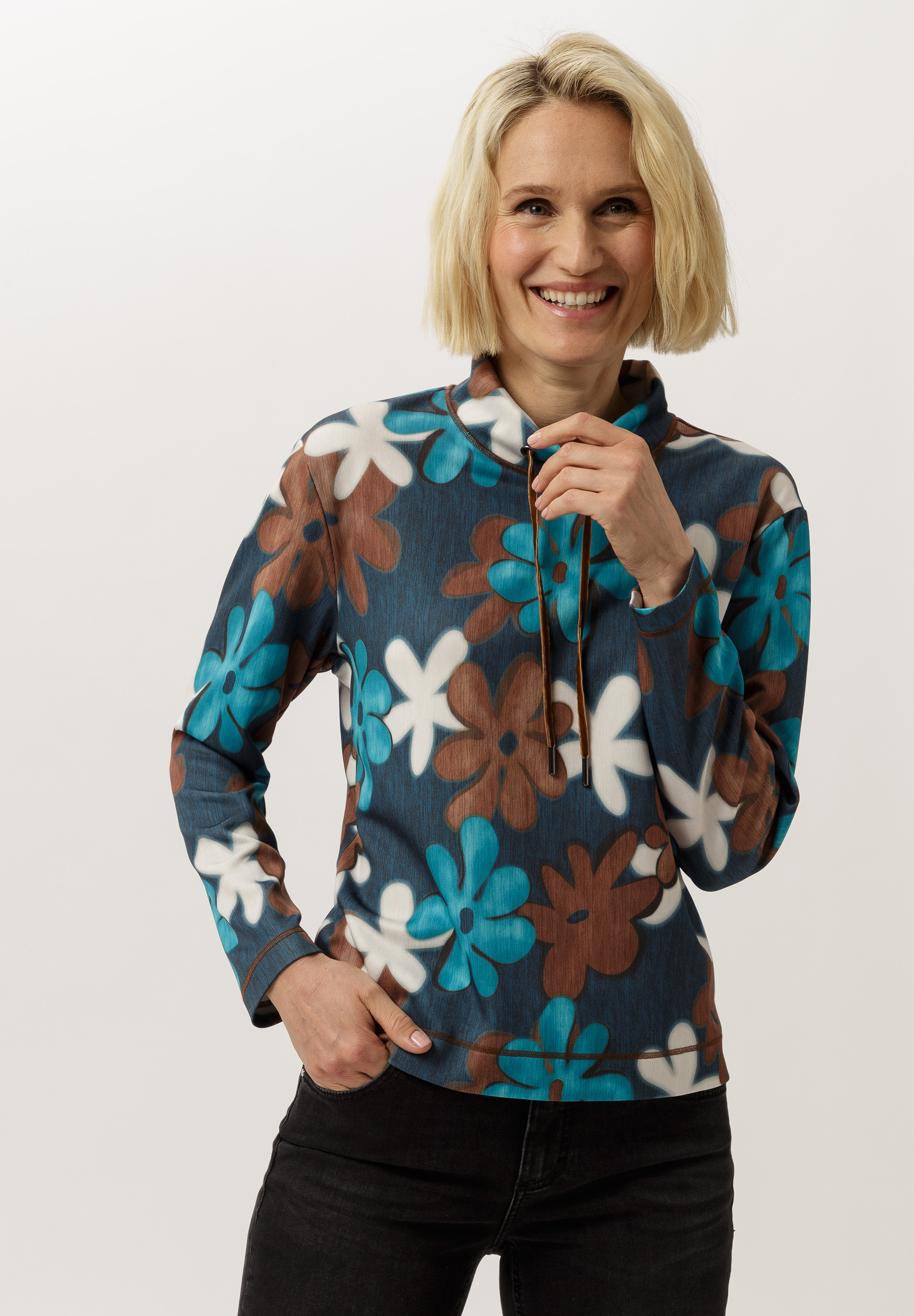 Sweatshirt mit apartem Kragen - Produktbild 1