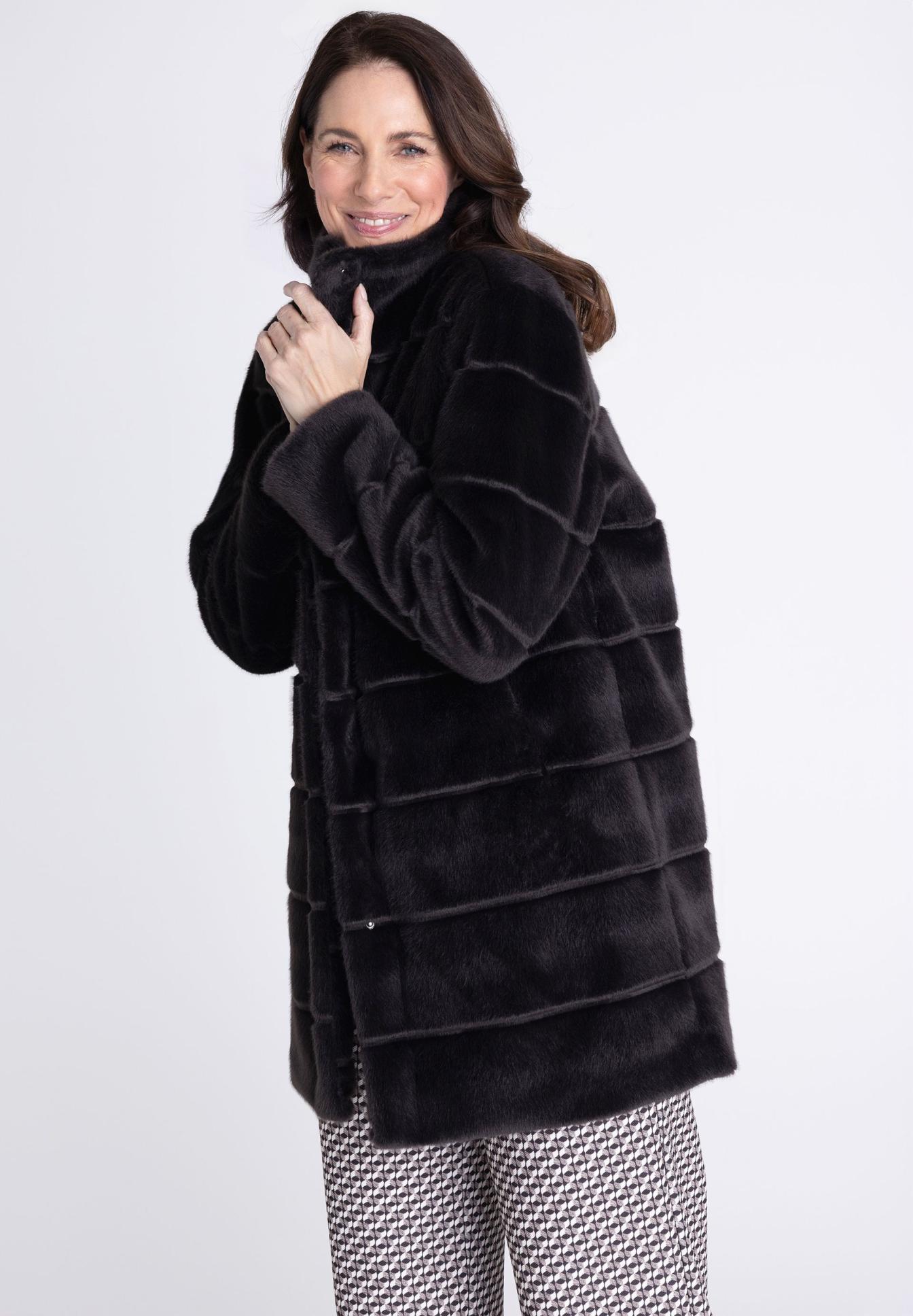 Mantel mit Fake-Fur - Produktbild 1