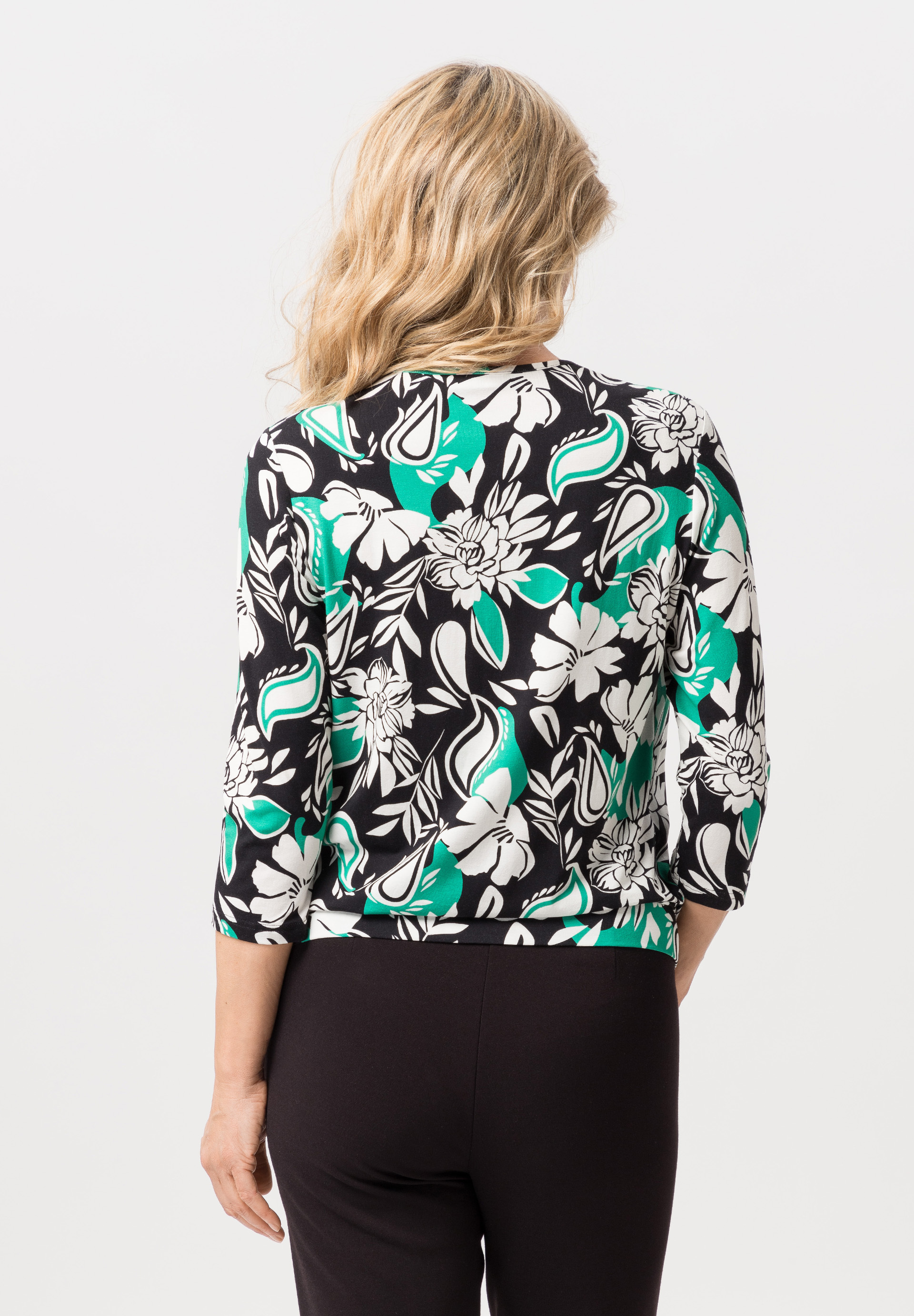 Blouse shirt with floral design - Bild 2 Blouse shirt with floral design - Bild 2