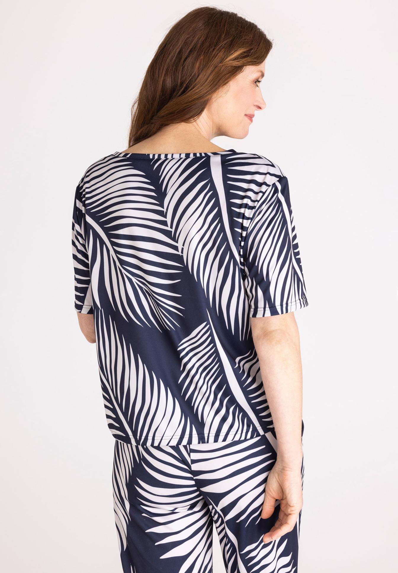 Hemden?, Palmblattmuster, Dunkelblau, Kurzarm, Palmblatt-Print, Palmblatt-Muster, Kurzarm,  Navy, Palmenprint, Lockere Passform, Hemd, Palmblatt-Print, Druck, Kurzarm, Kombination, Hemd, Palme, Druck, Kurzarm, Navy