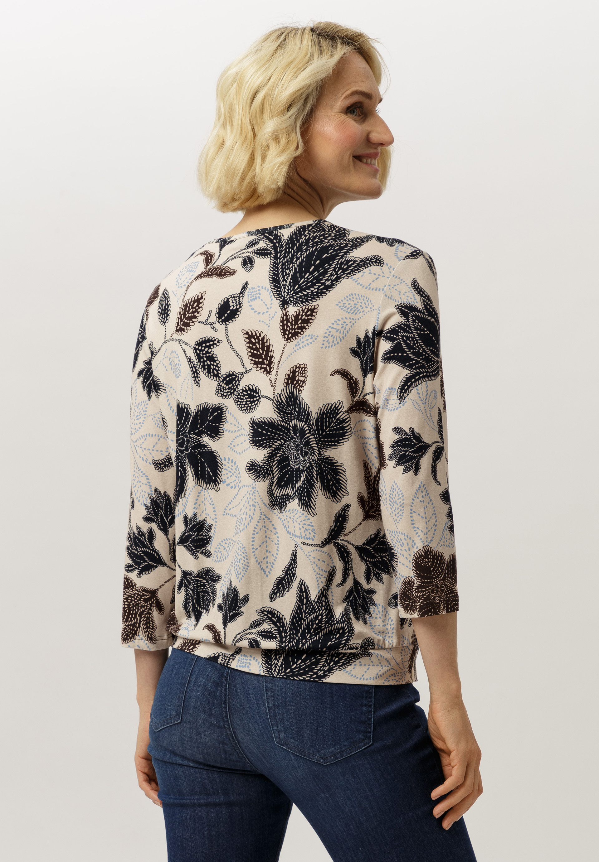 Blusenshirt mit aparter Faltenpartie - Bild 2