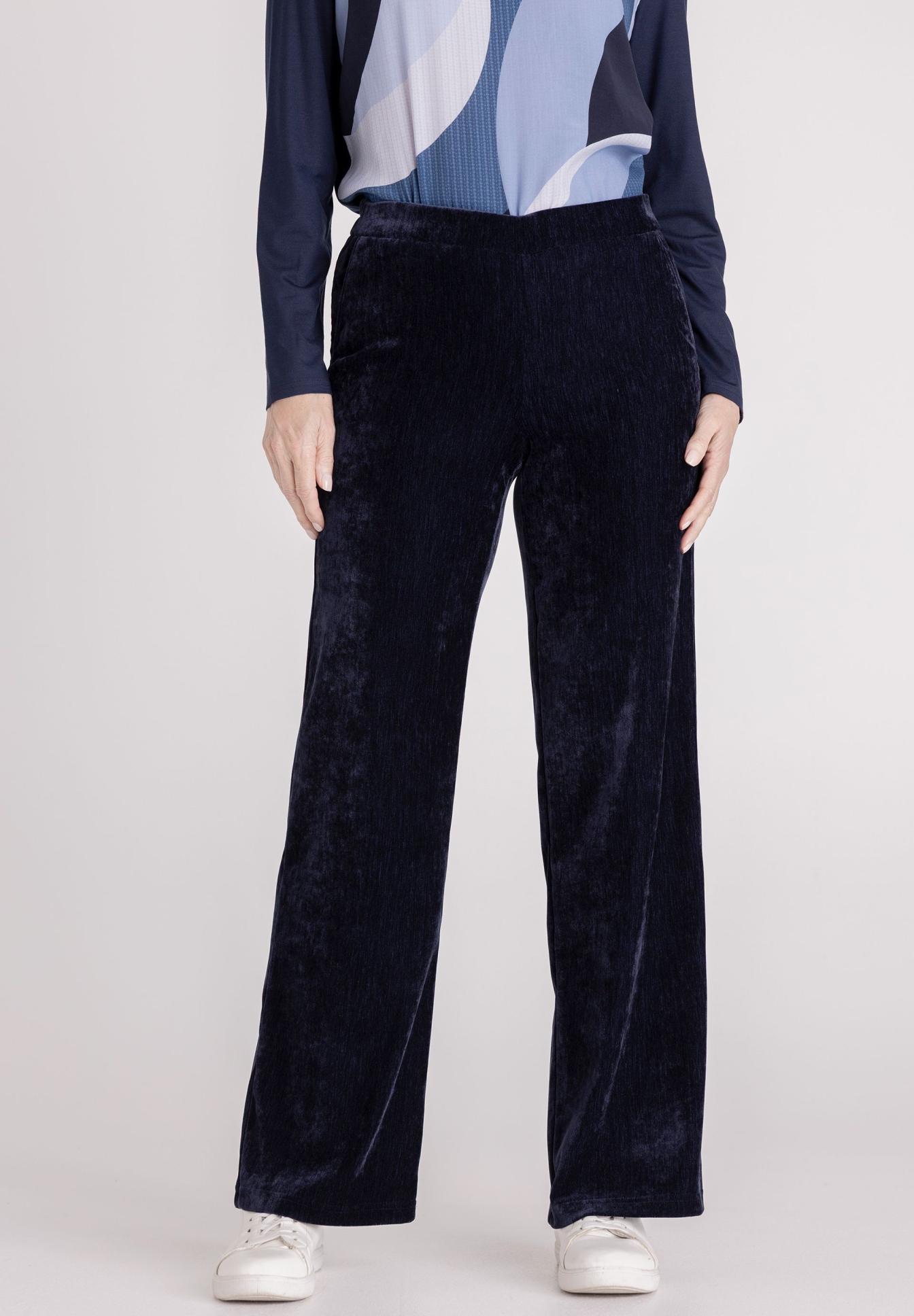 velvet pants, weite hose, dunkelblau, hohe taille, gerade schnitt, lässig, weite hose, Velvet, dunkelblau, Hose, Velvet pants, Weite Beine, Dunkelblau, Hoher Bund, Samtartige Hose, Velours, Marineblau, Weit geschnittene Hose, Hose, Velours