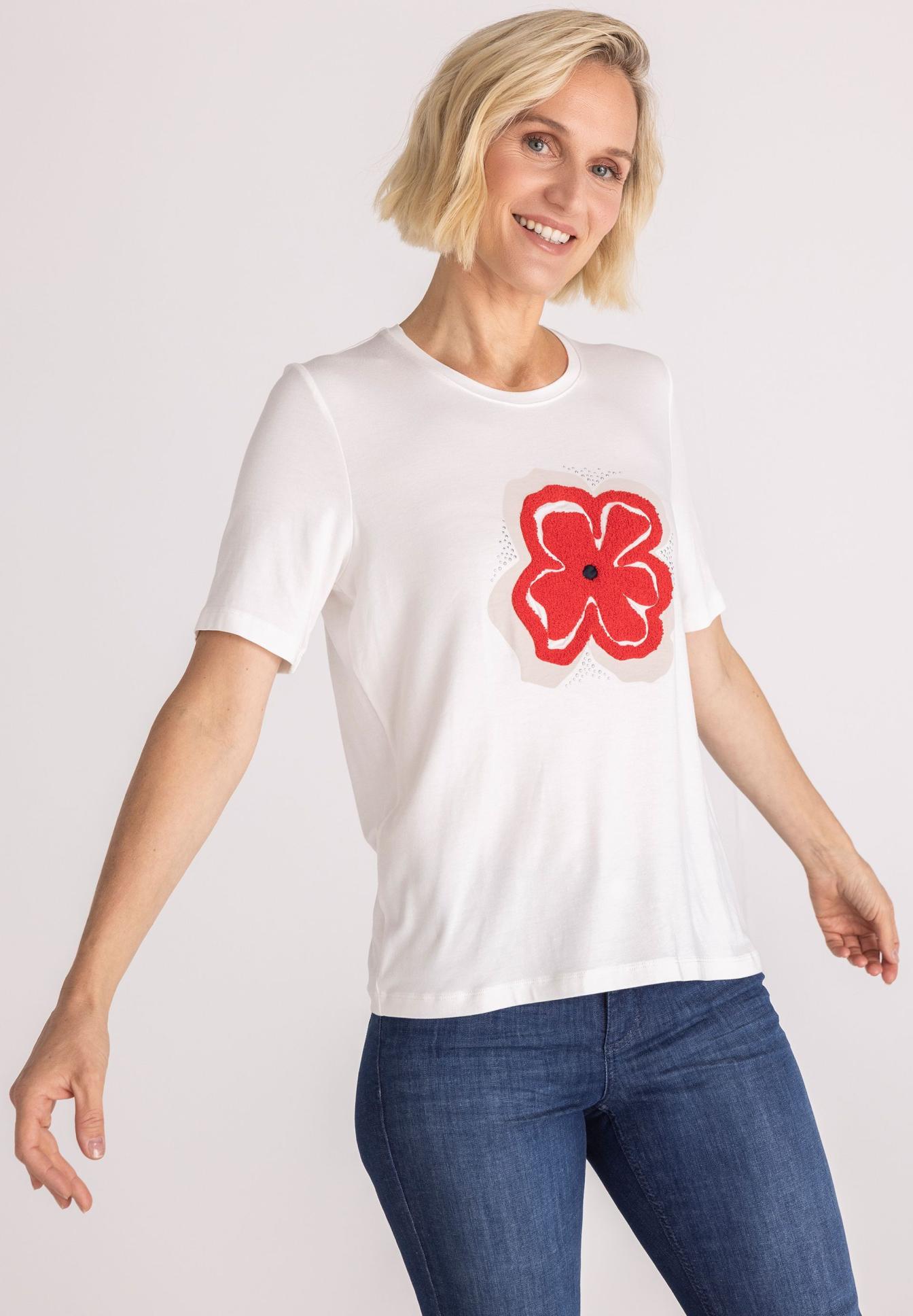 Shirt with floral knitwork - Product Image 1
