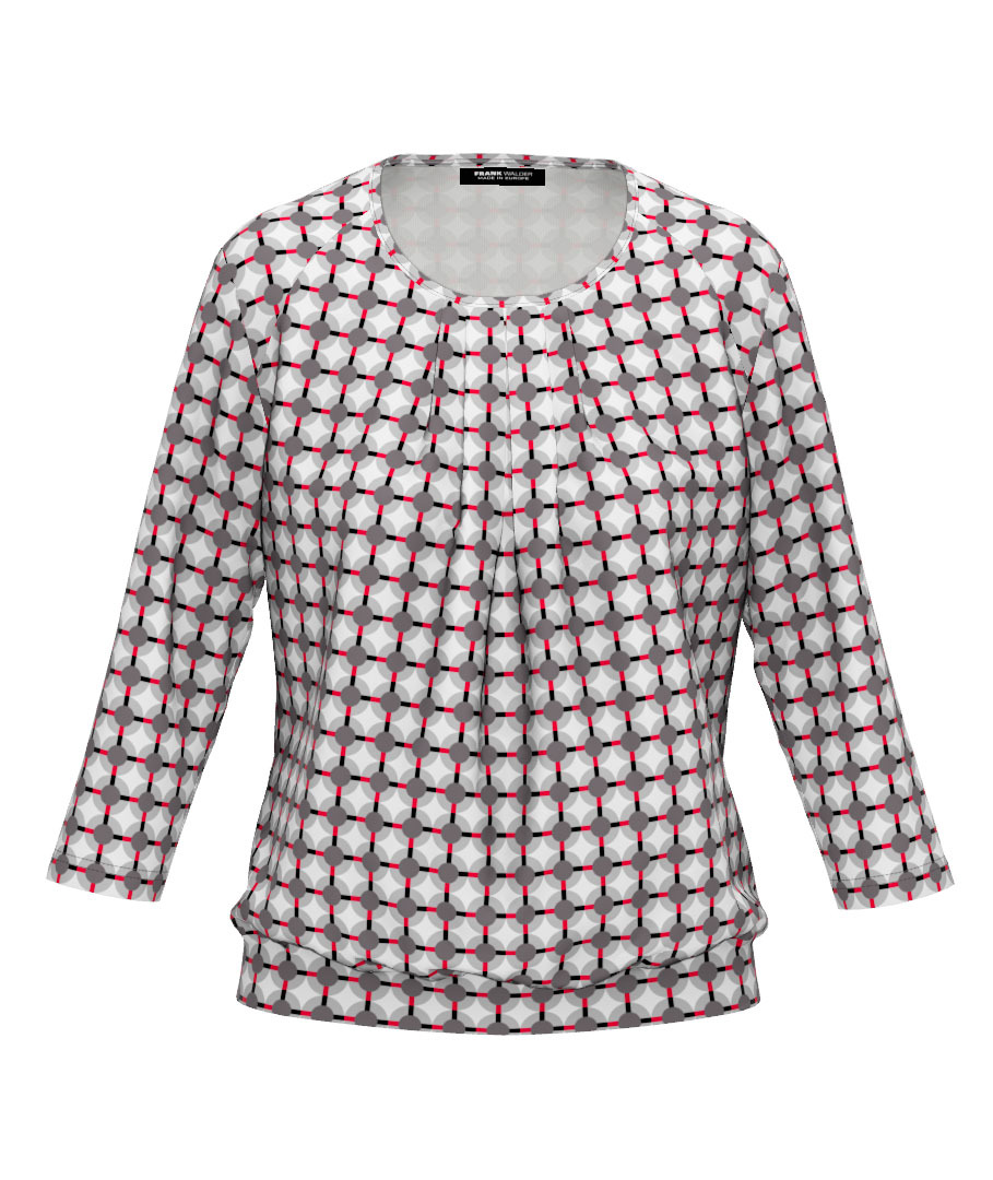 Shirt 3/4 Ärmel mit femininer Faltenpartie - Produktbild 1