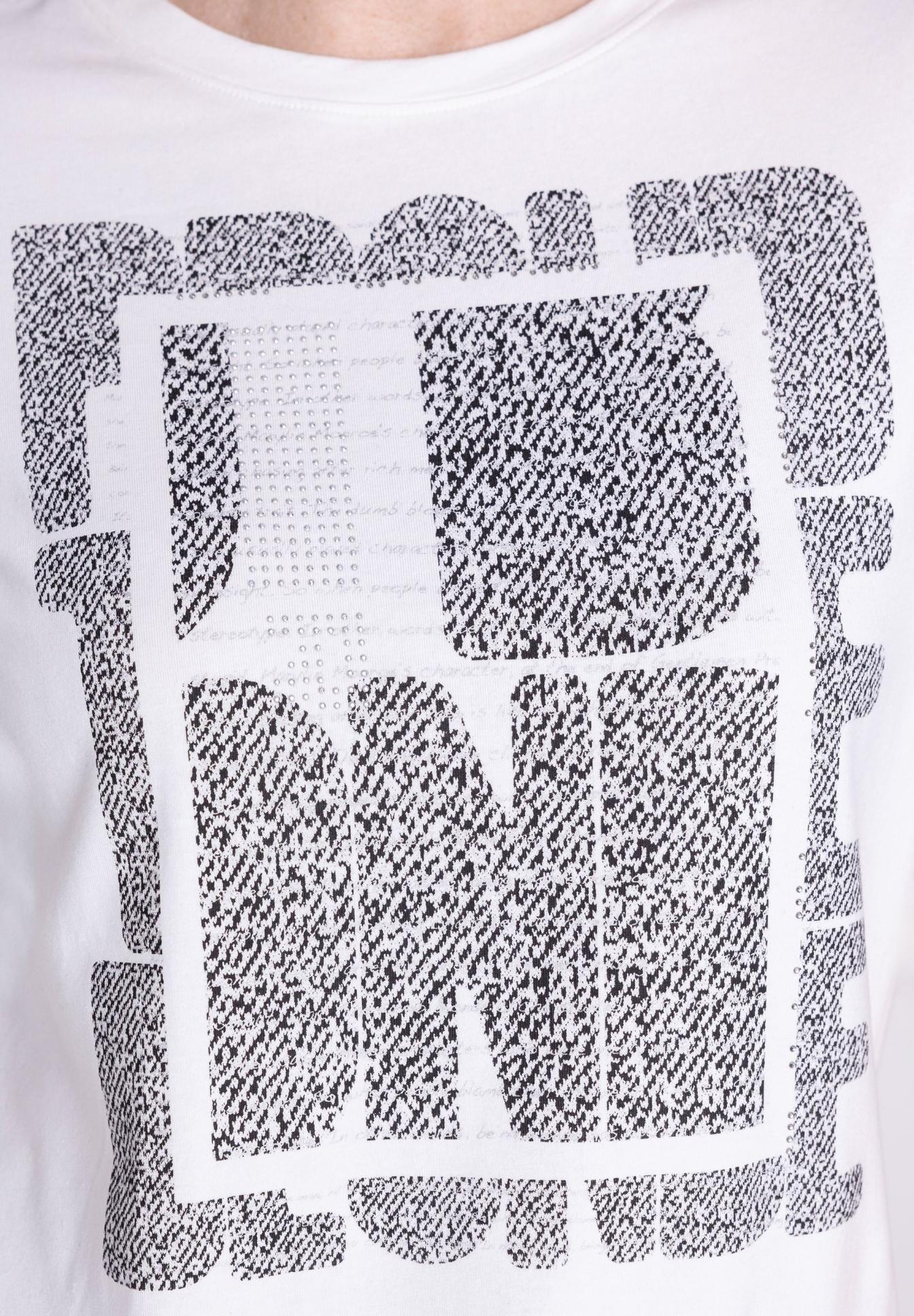 Tee, T-Shirt, Grafikdruck, Klartext-Print, Weiß, tshirt, graphic, white, print, pattern