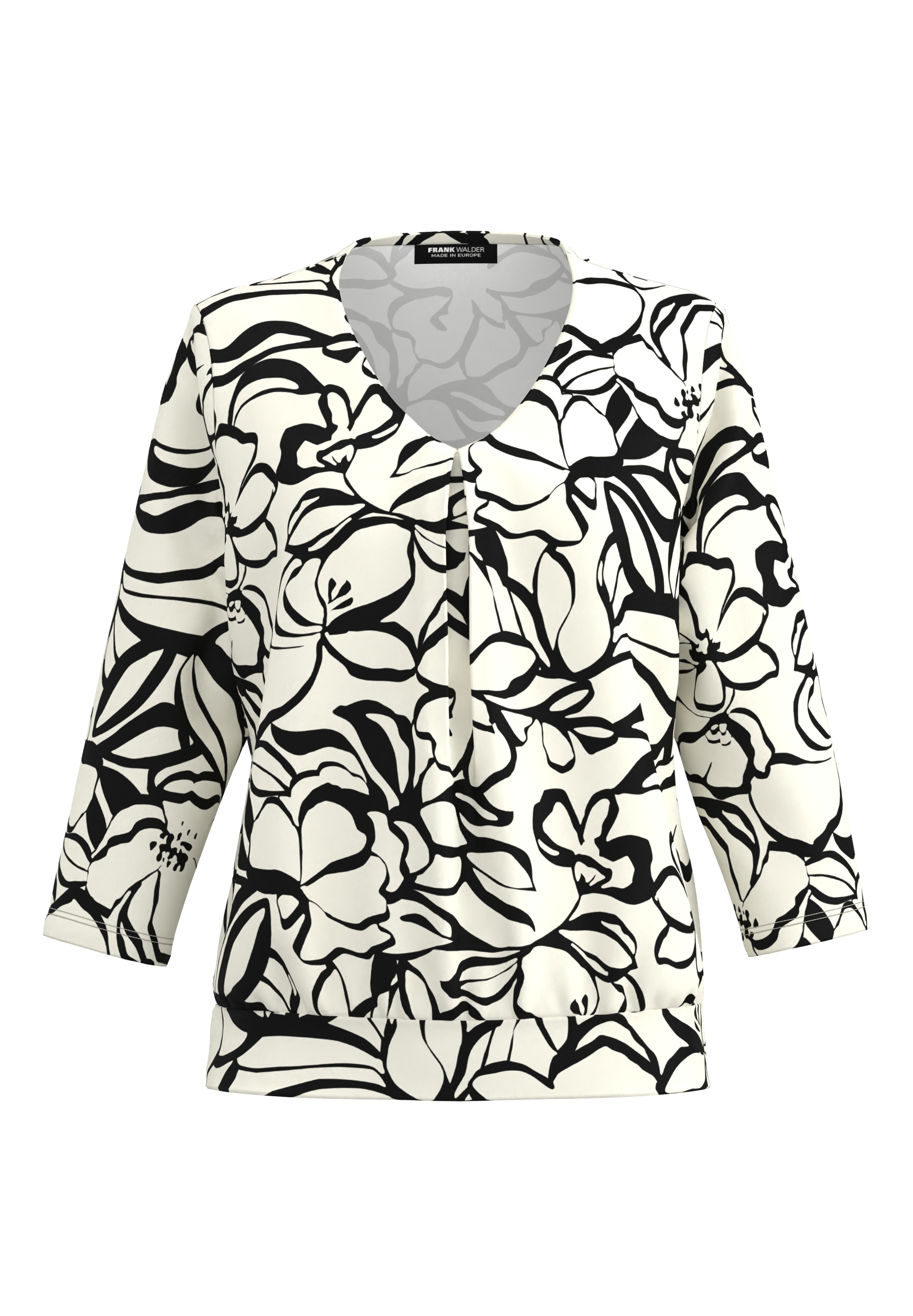 Blusenshirt mit Faltendetail im Vorderteil Blusenshirt mit Faltendetail im Vorderteil - Produktbild 1