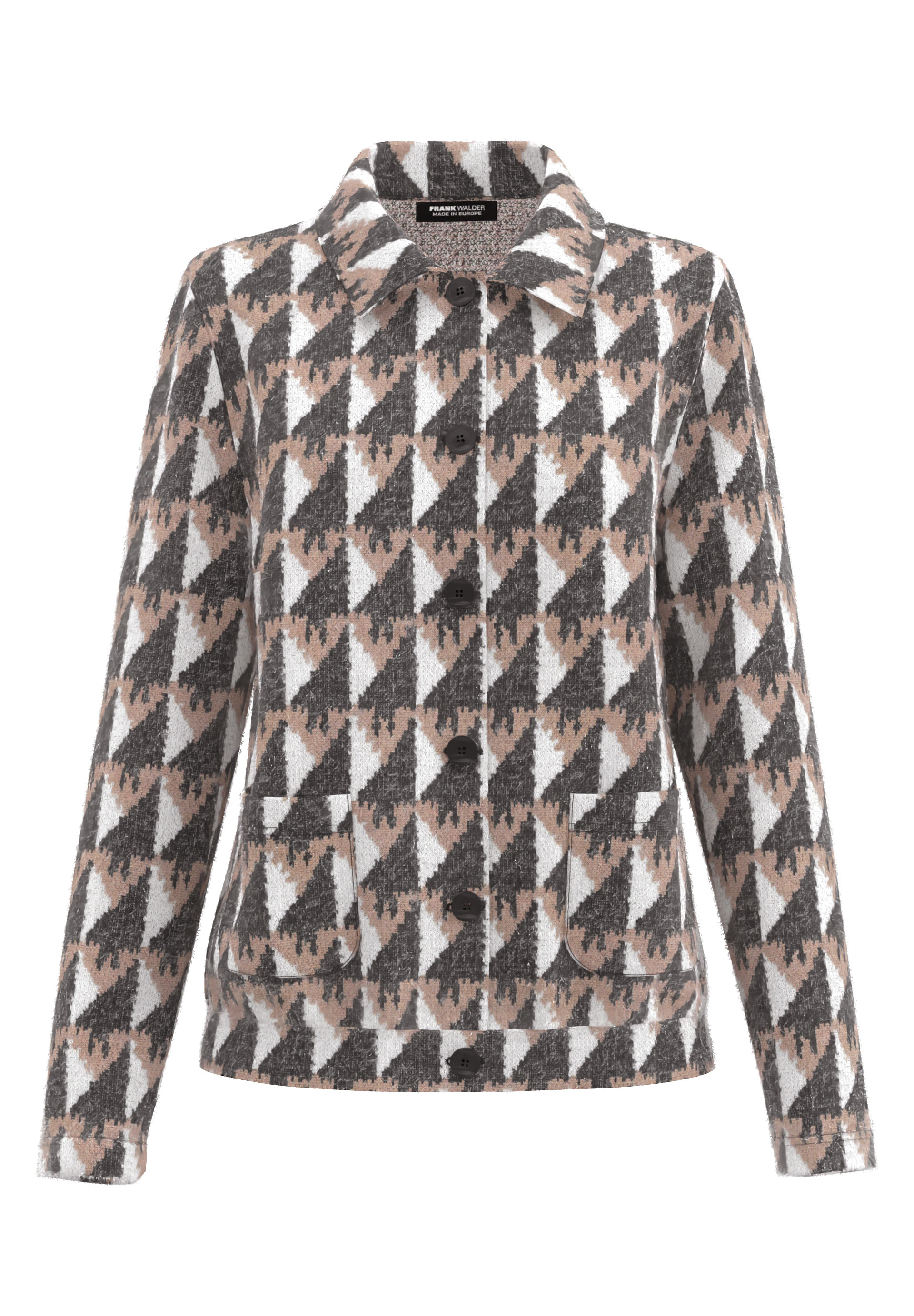 Strickblouson in Jaquard-Dessin - Produktbild 1