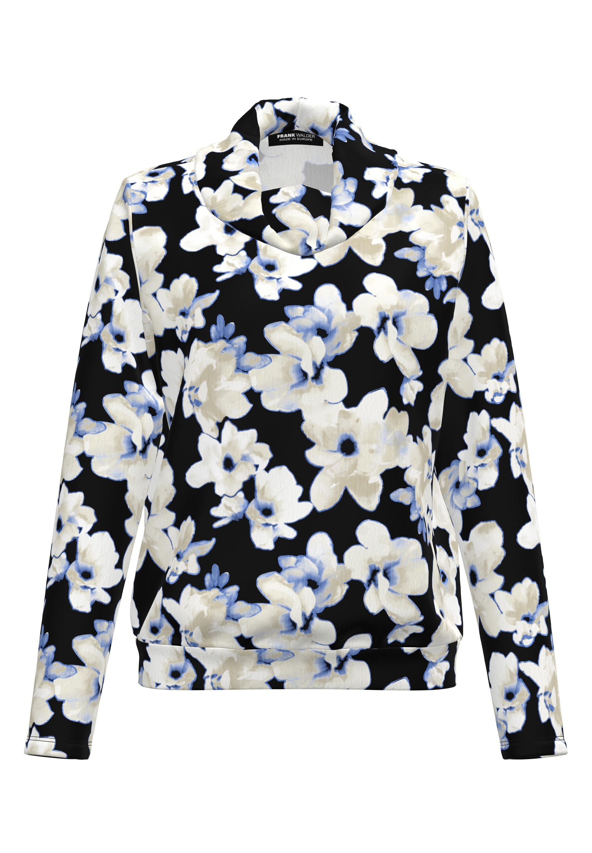 Shirt mit locker fallendem Rollkragen - Bild 1 Langarm, Ärmel, Muster, Bluse, Pullover, Langarm, Ärmel, Muster, Bluse, Pullover, Langarm, Ärmel, Muster, Bluse, Pullover, Langarm, Ärmel, Muster, Bluse, Pullover, Langarm, Ärmel, Muster, Bluse, Pullover, Langarm, Ärmel, Muster, Bluse, Pullover