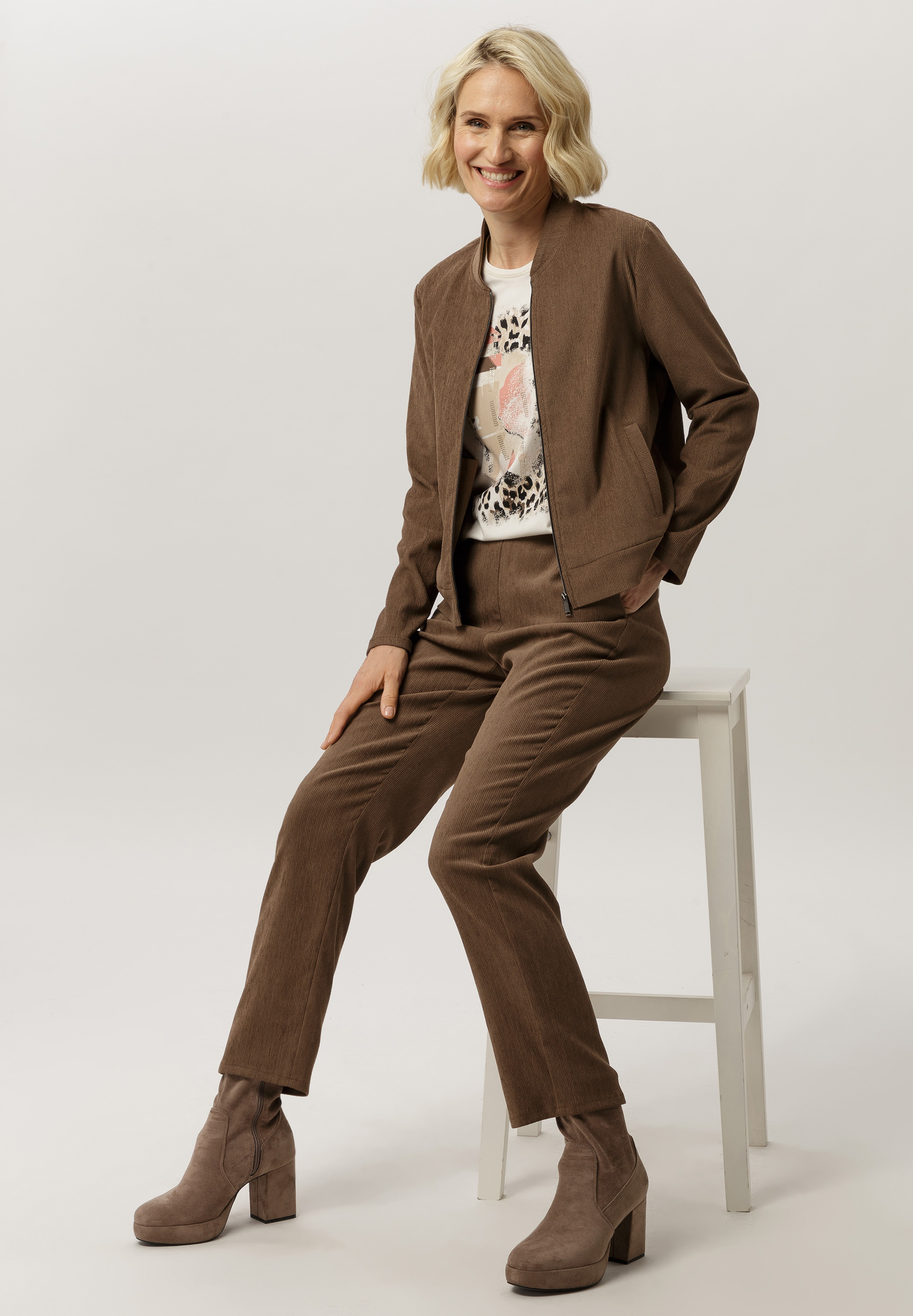 Blousonjacke in feinem Stretch-Cord - Produktbild 2