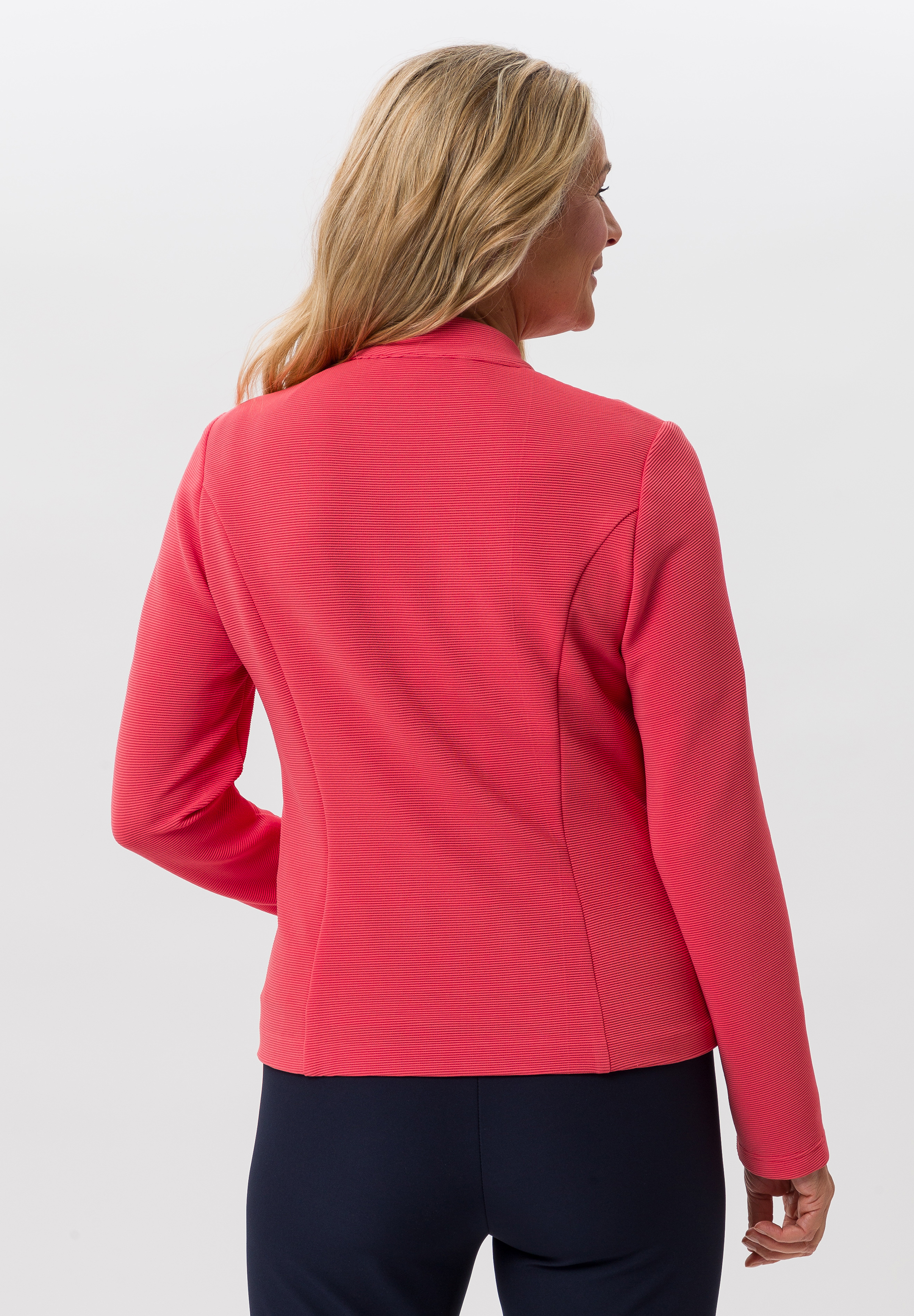 Blazerjacke aus Jersey-Rippe mit Zipp - Bild 2