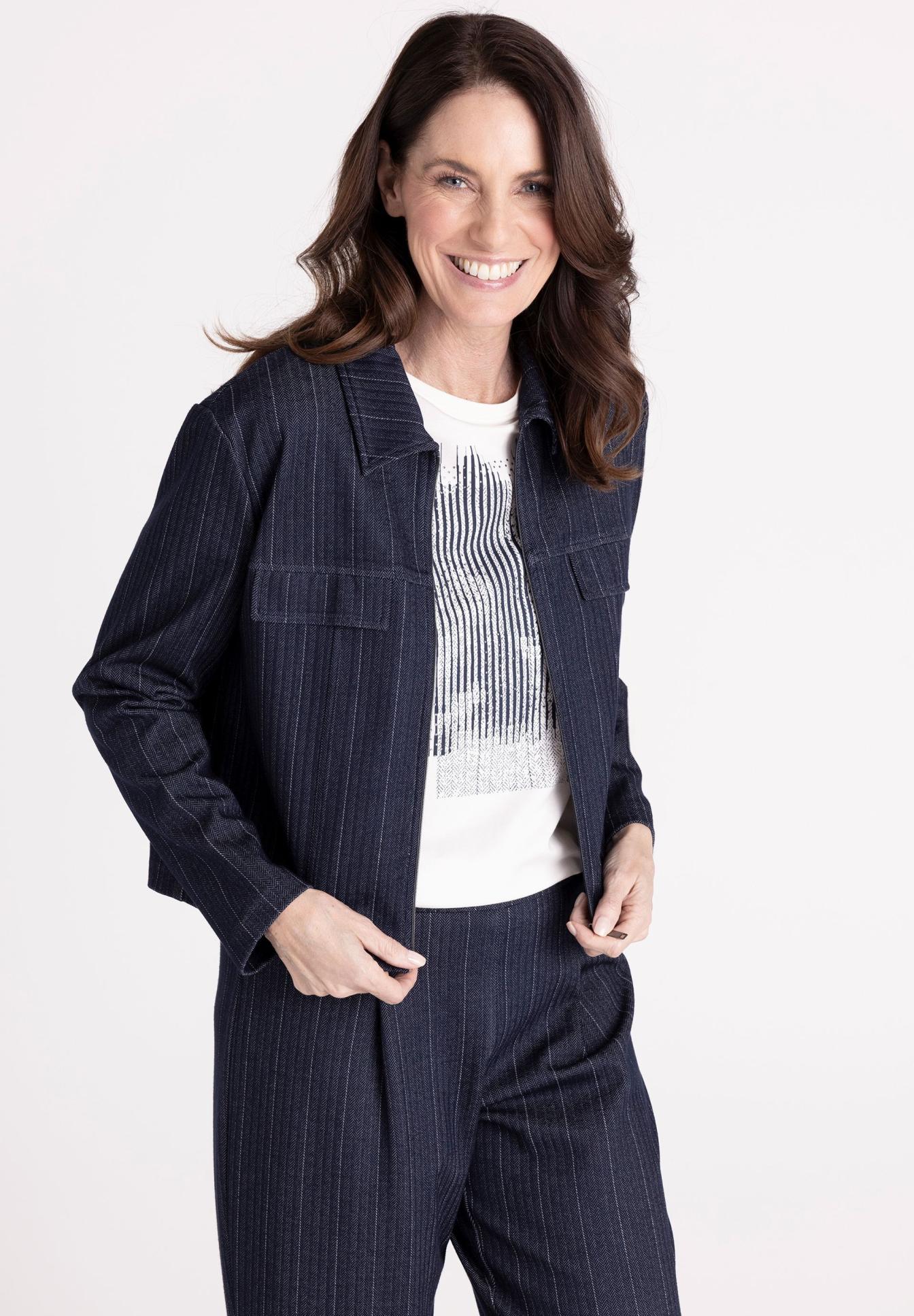 damenjacke, blau, jacke, streifen, oberbekleidung, Herrenjacke, Blazer, Jeansjacke, Streifen, Nachtblau, damenjacke, pullover, blau, pinstripe, anzug,  Damenanzug,  Anzugjacke,  Jeansblau,  Pinstripe,  Zwei-Pocket-Jacke