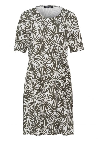 Kleid mit verspielten Blätter Print