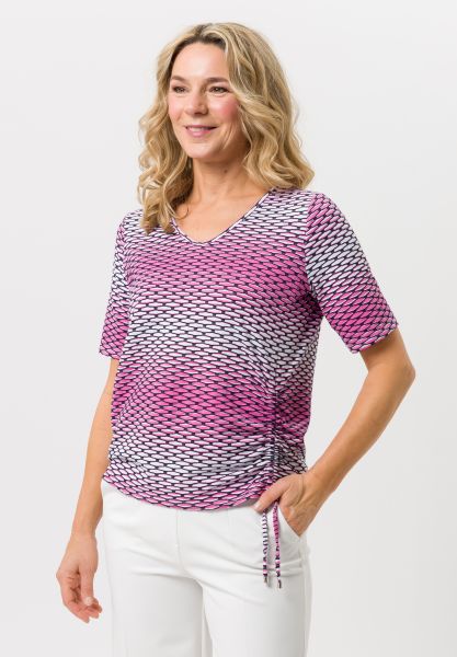 Shirt met zijsplitten