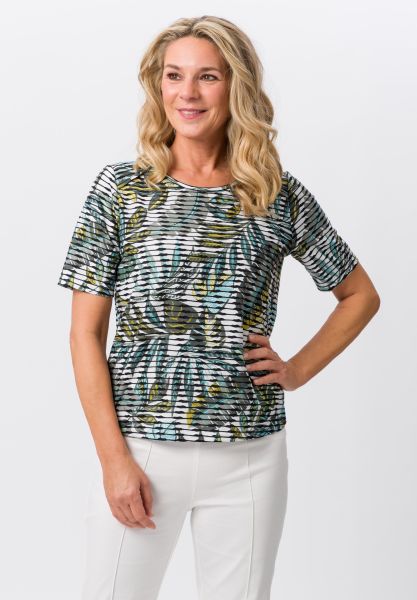 Shirt met trendy jungleontwerp