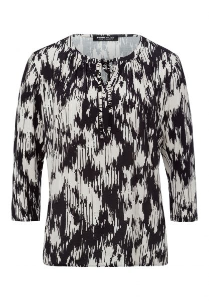 Blusenshirt mit Ausschnittblende
