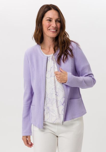 Blazerjacke aus Jersey mit Zipp