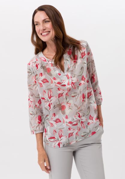 Bluse im floralen Alloverprint
