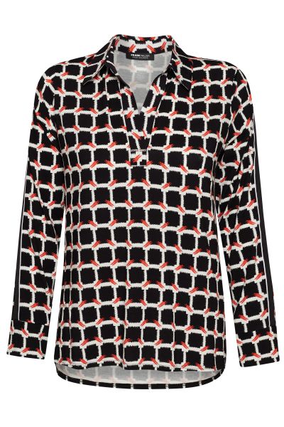 FRANK WALDER Shirt 1/1 Ärmel DYNAMIC BLACK&WHITE