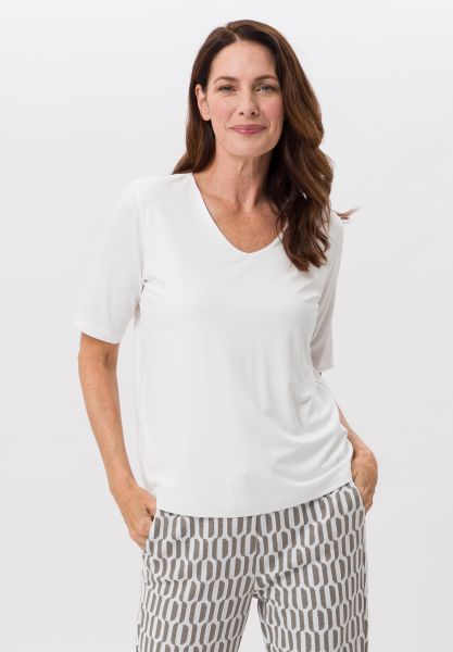 Kurzarmshirt aus weichem Jersey
