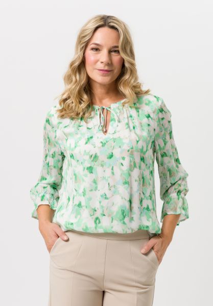 Bluse mit floralem Print