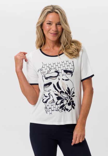 Rundhalsshirt mit Printmotiv