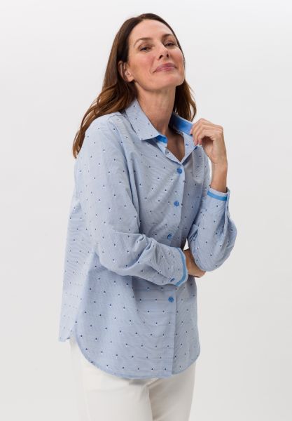 Overhemd blouse in een gestreept design