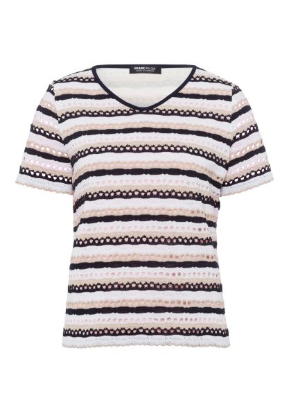 Shirt met prachtig ajourpatroon