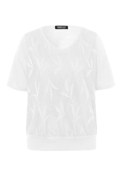 Shirt mit elastischer Lochspitze
