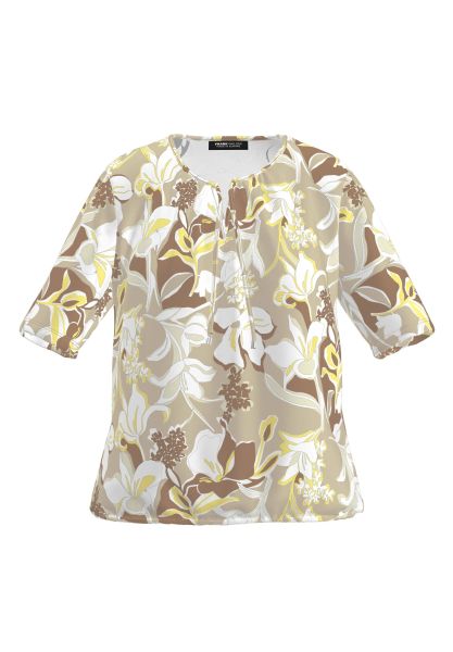 Blouse shirt in karameltinten met Toscaanse zon