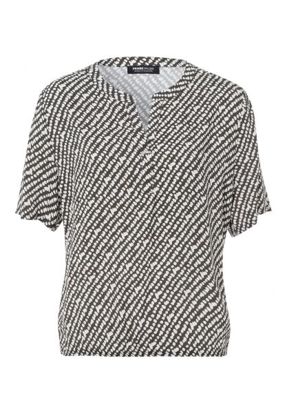 Bluse mit Zierteil am ausschnitt