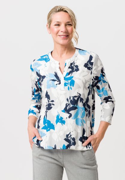 Blouse shirt met panneaux opdruk