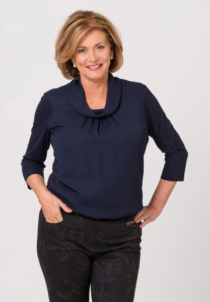 Blouse overhemd met nonchalante plooien