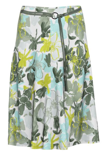 Jerseyrock mit Blumenprint