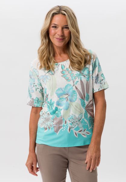 Shirt mit sommerlichen Panneauxprint