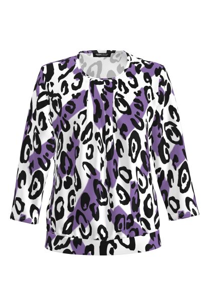 Blouse shirt met herfstig bloemmotief