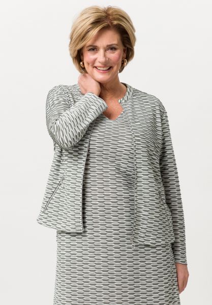 Jacke mit schmalem Stehbund