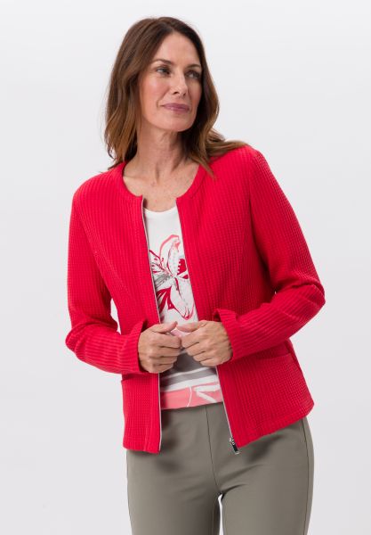 Blazerjacke aus Jersey mit Zipp