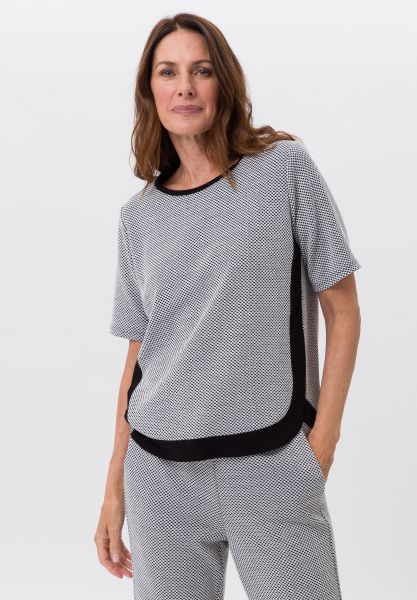 Shirt mit kontrastfarbenen Blenden