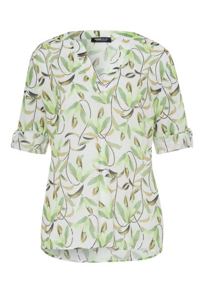 Bluse mit leicht gerundetem Saum