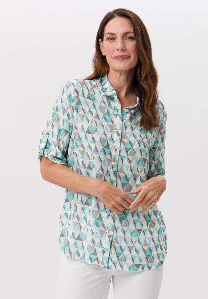 Overhemd blouse in de grafische print