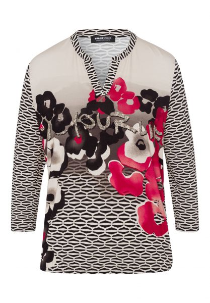 Shirt met exclusief print motief